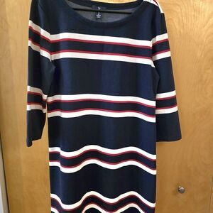 GAP Navy Dress with Red and White Stripes